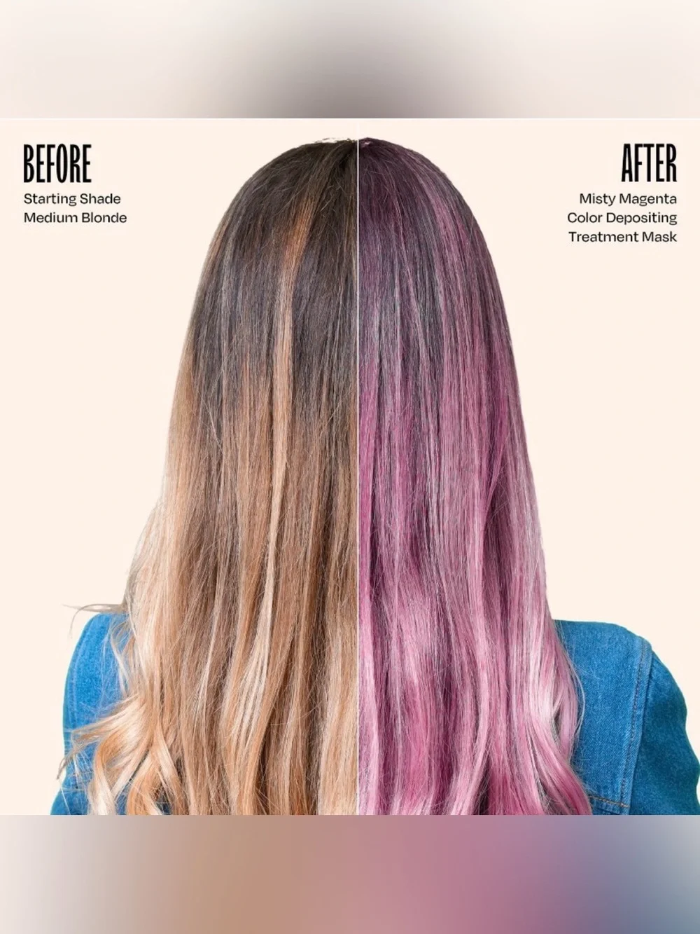 Overtone Misty Magenta Semi Permanent Hair Mask Color